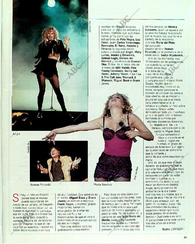 BLANCO Y NEGRO MADRID 18-06-1989 página 49