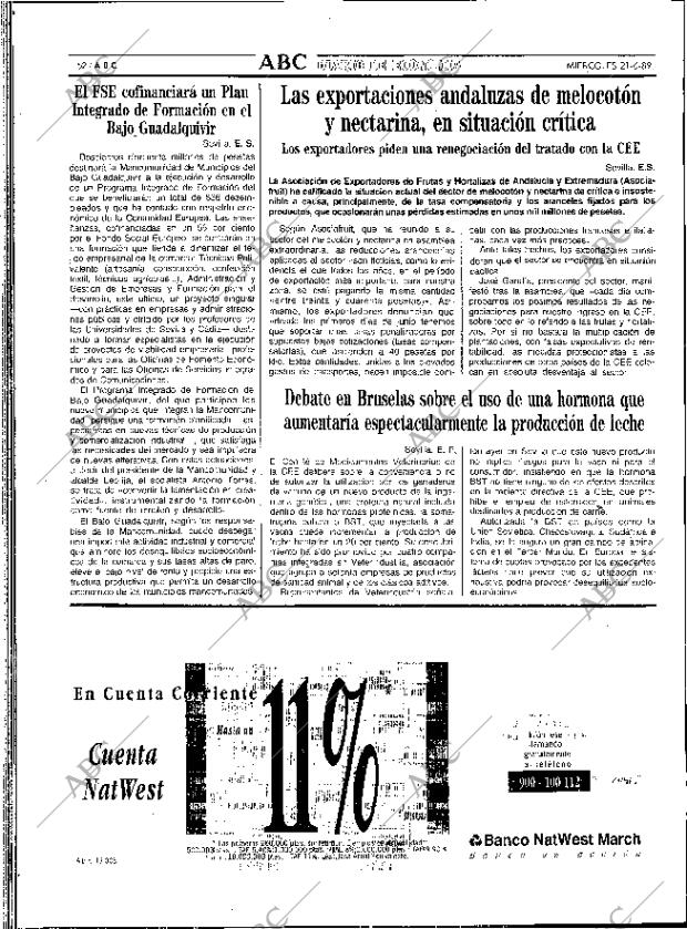 ABC SEVILLA 21-06-1989 página 52