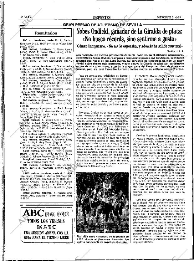 ABC SEVILLA 21-06-1989 página 64