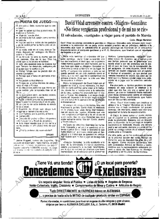 ABC SEVILLA 21-06-1989 página 66