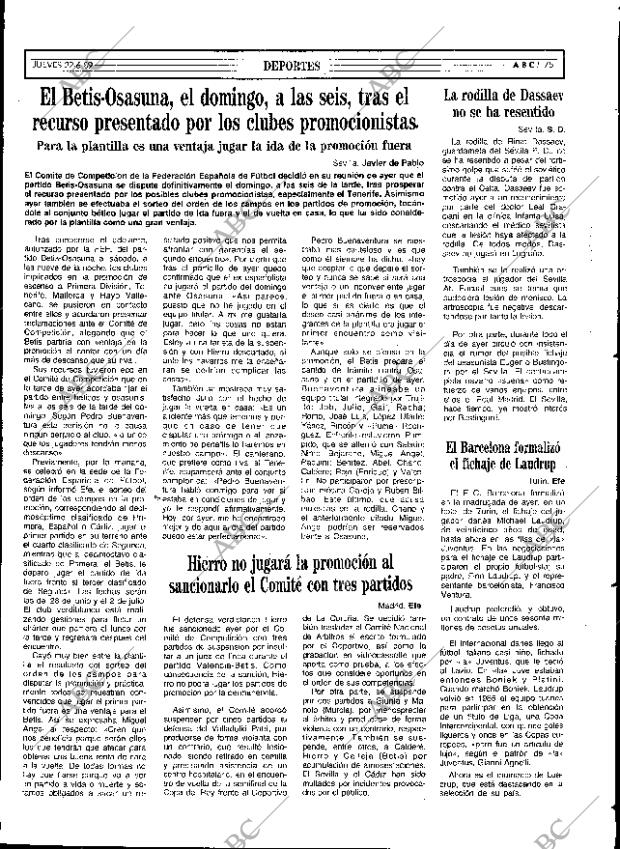 ABC SEVILLA 22-06-1989 página 75