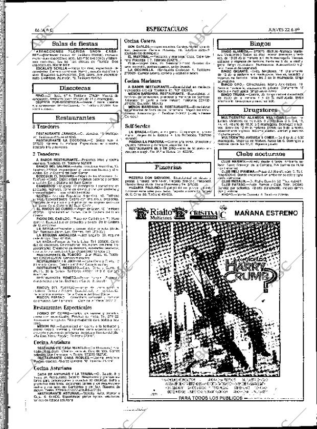ABC SEVILLA 22-06-1989 página 86