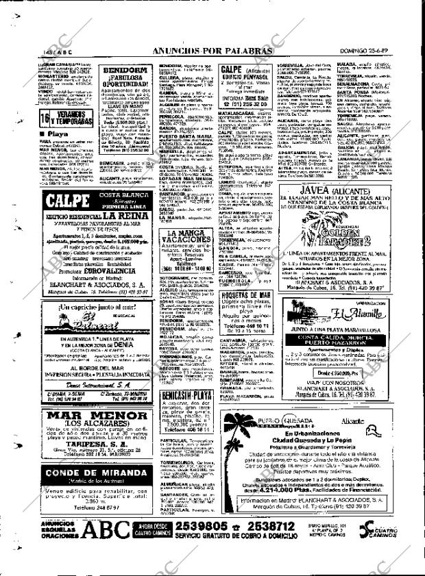 ABC MADRID 25-06-1989 página 148
