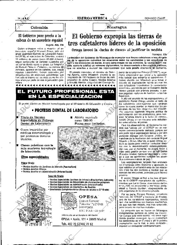 ABC MADRID 25-06-1989 página 54