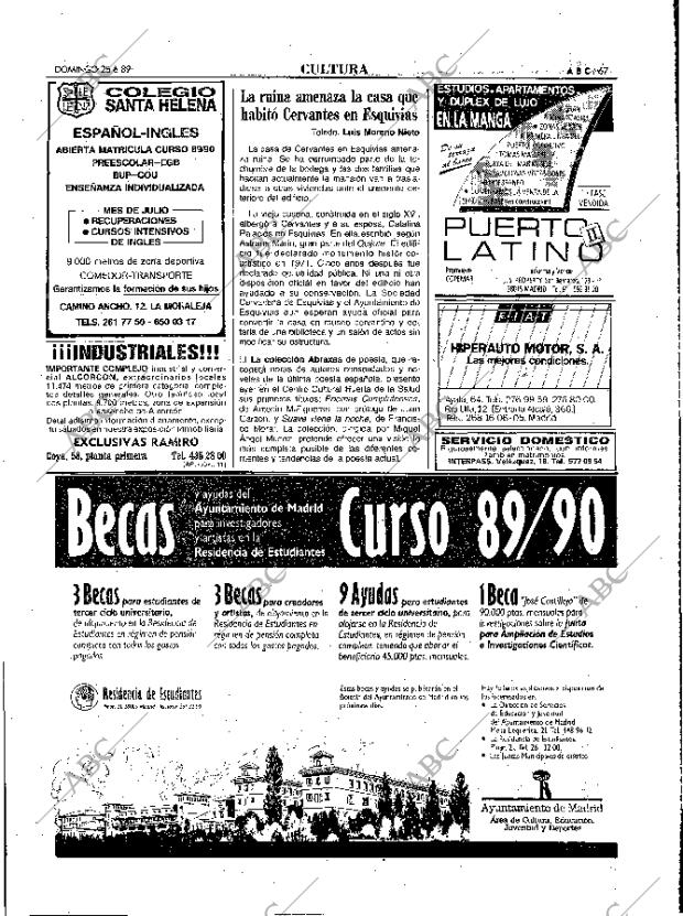 ABC MADRID 25-06-1989 página 67