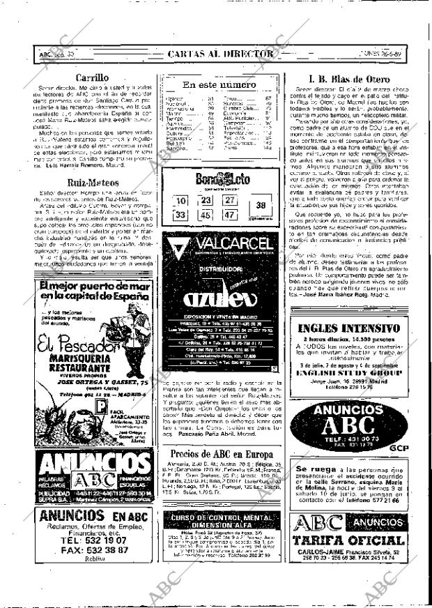 ABC MADRID 26-06-1989 página 30