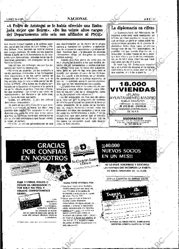 ABC MADRID 26-06-1989 página 37