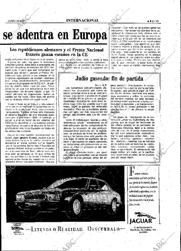 ABC MADRID 26-06-1989 página 43