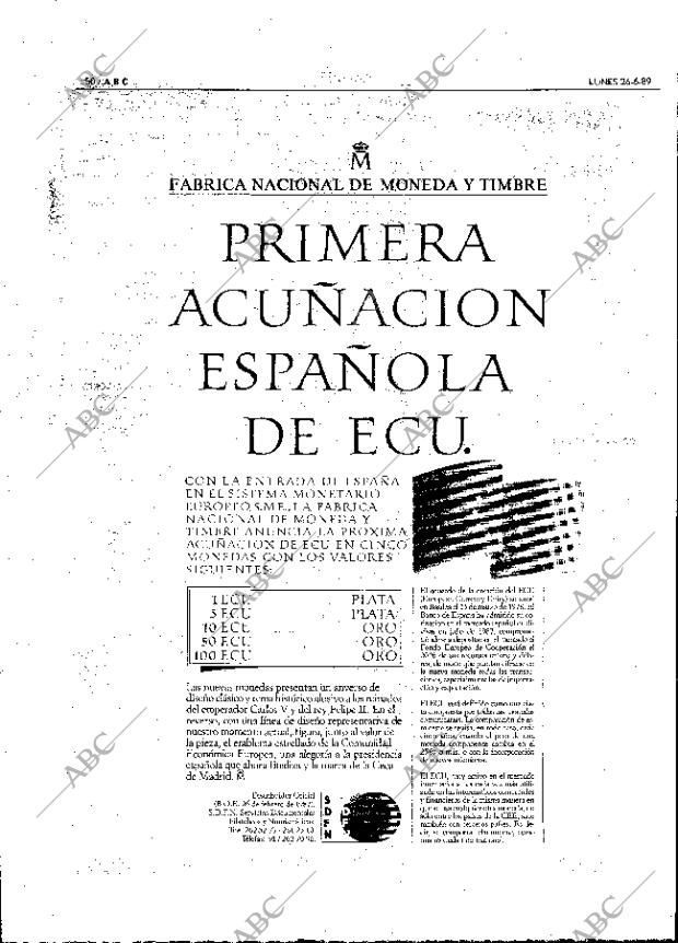 ABC MADRID 26-06-1989 página 50