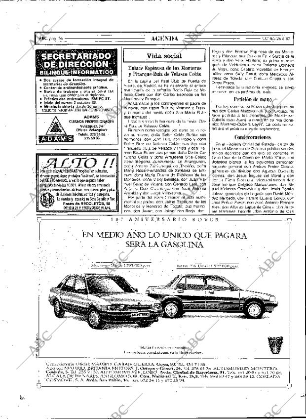 ABC MADRID 26-06-1989 página 56