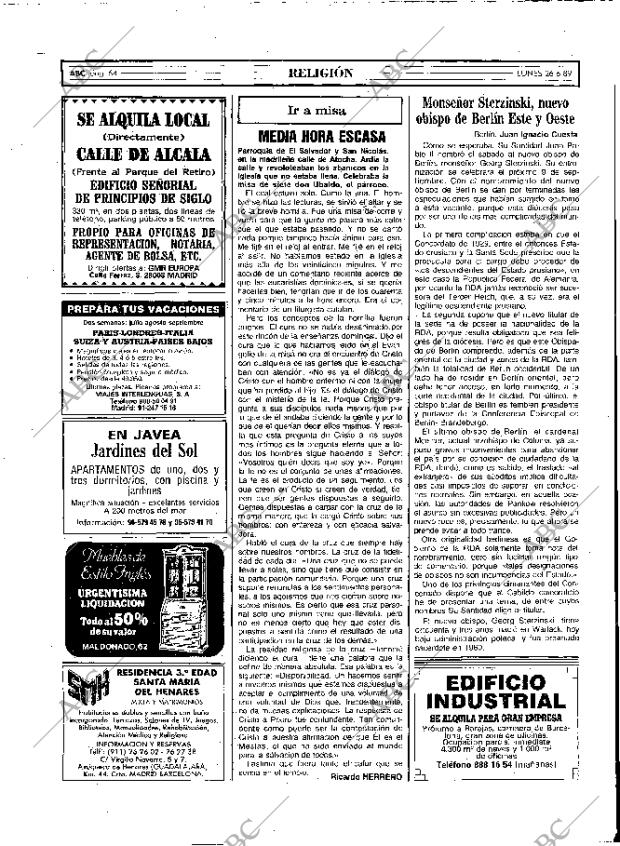 ABC MADRID 26-06-1989 página 64