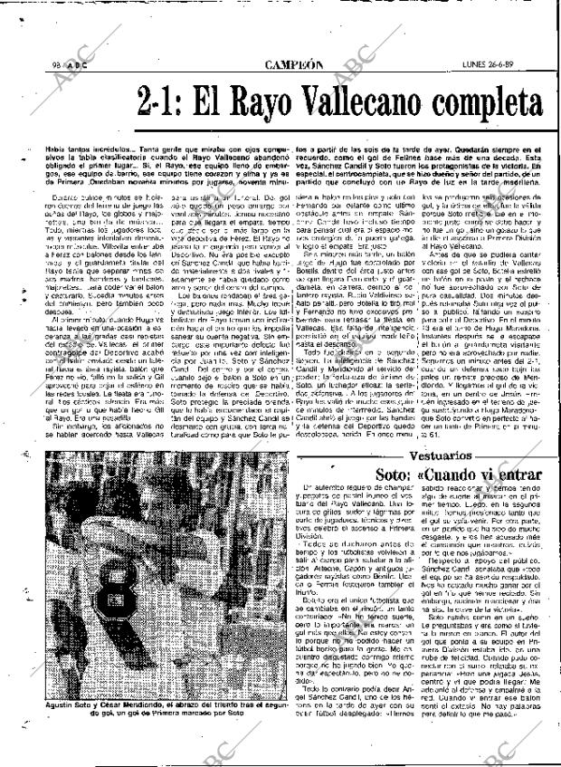 ABC MADRID 26-06-1989 página 98