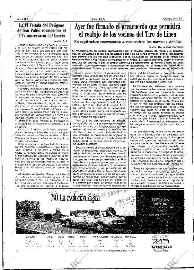 ABC SEVILLA 29-06-1989 página 44