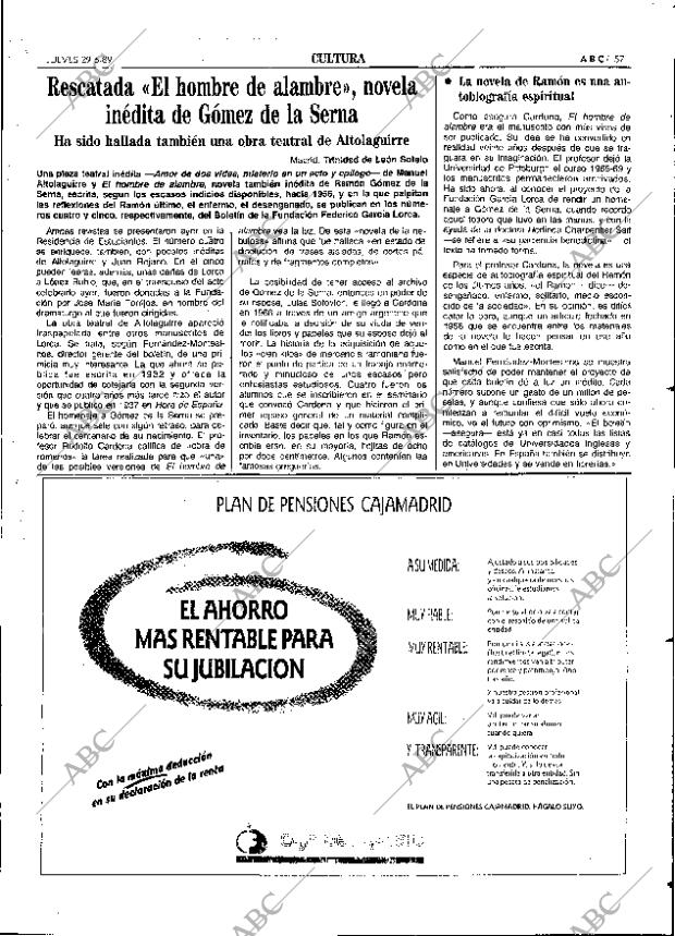 ABC SEVILLA 29-06-1989 página 57