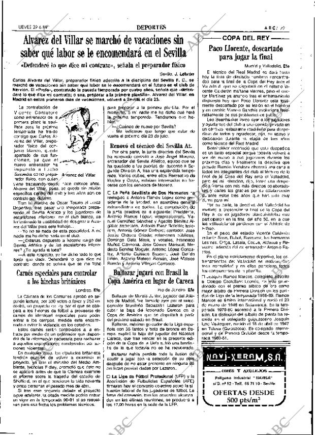 ABC SEVILLA 29-06-1989 página 79