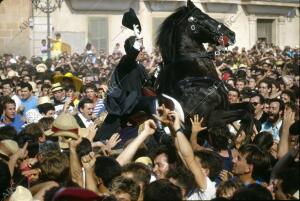 Ciudadela (Menorca). Julio de 1989. Fiestas de San Juan