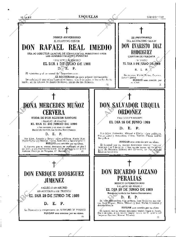 ABC MADRID 01-07-1989 página 98