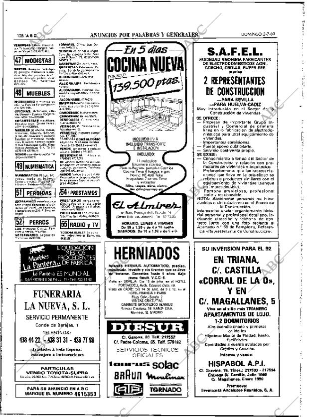 ABC SEVILLA 02-07-1989 página 128