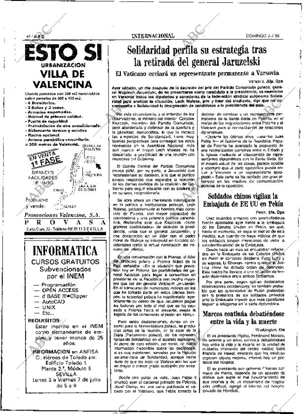 ABC SEVILLA 02-07-1989 página 42