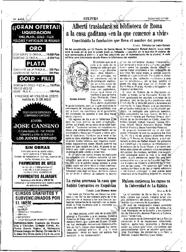 ABC SEVILLA 02-07-1989 página 64