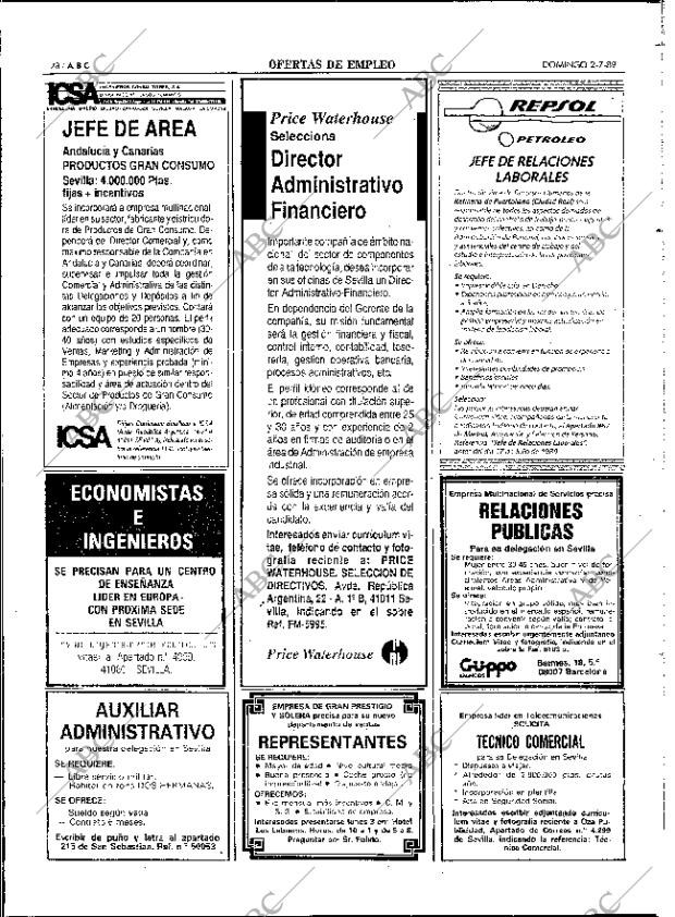 ABC SEVILLA 02-07-1989 página 78