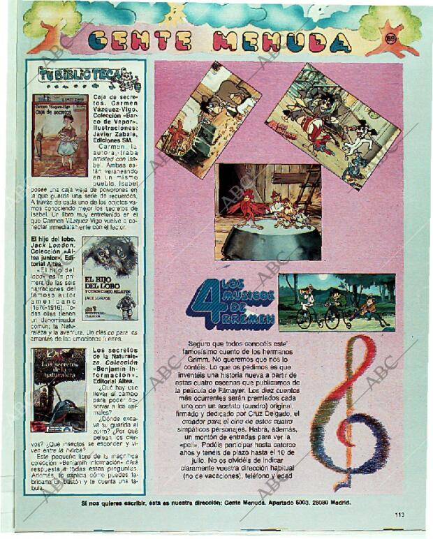 BLANCO Y NEGRO MADRID 02-07-1989 página 113