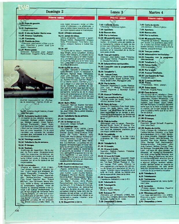 BLANCO Y NEGRO MADRID 02-07-1989 página 130