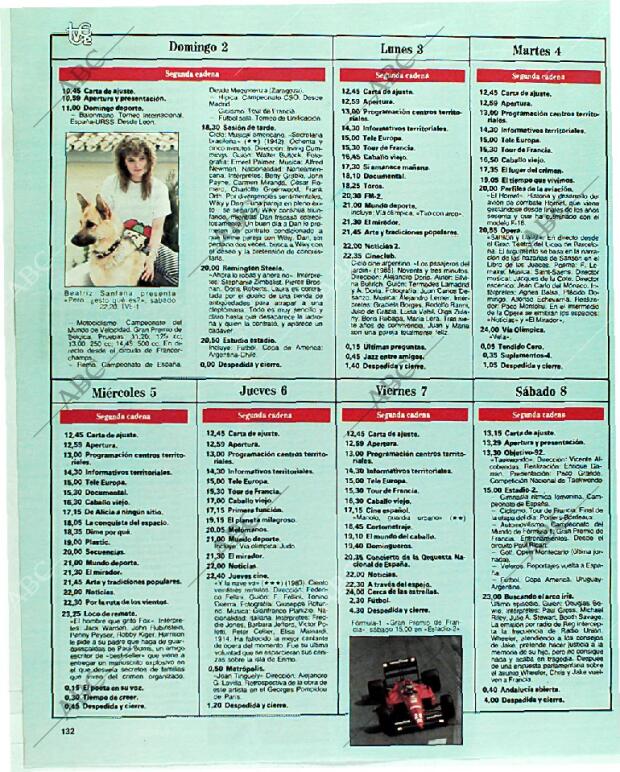 BLANCO Y NEGRO MADRID 02-07-1989 página 132