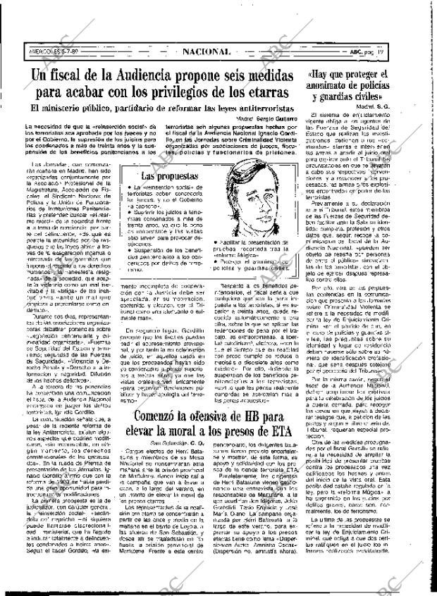 ABC MADRID 05-07-1989 página 19