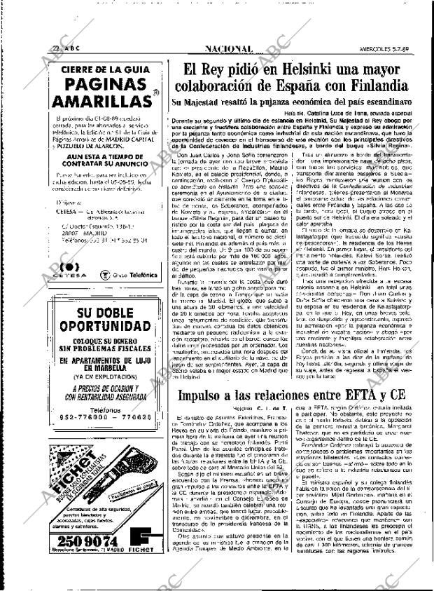 ABC MADRID 05-07-1989 página 22