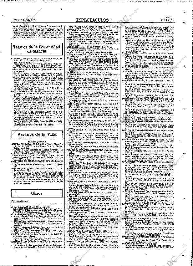 ABC MADRID 05-07-1989 página 85