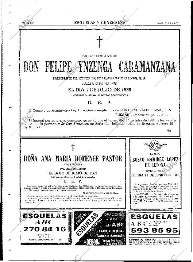 ABC MADRID 05-07-1989 página 90
