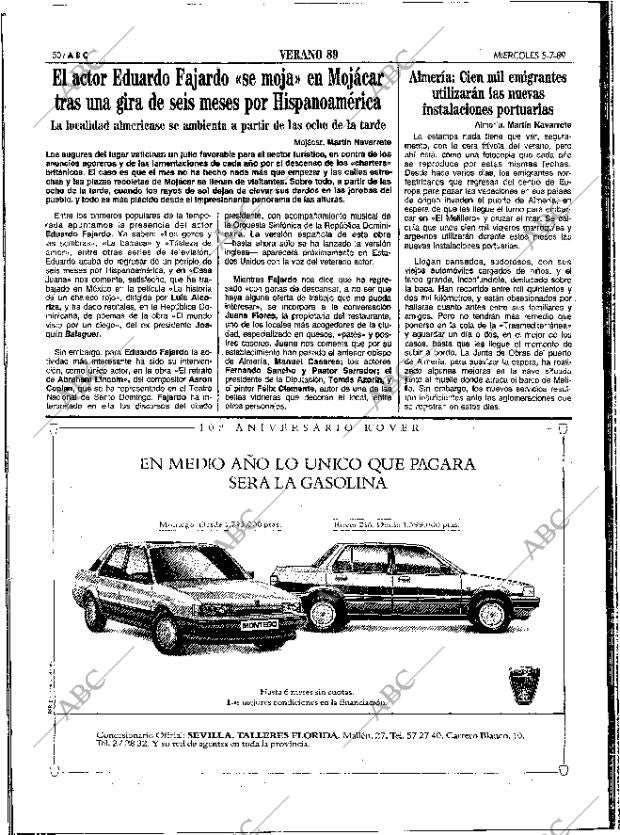 ABC SEVILLA 05-07-1989 página 50