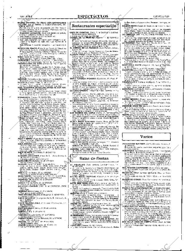 ABC MADRID 06-07-1989 página 104