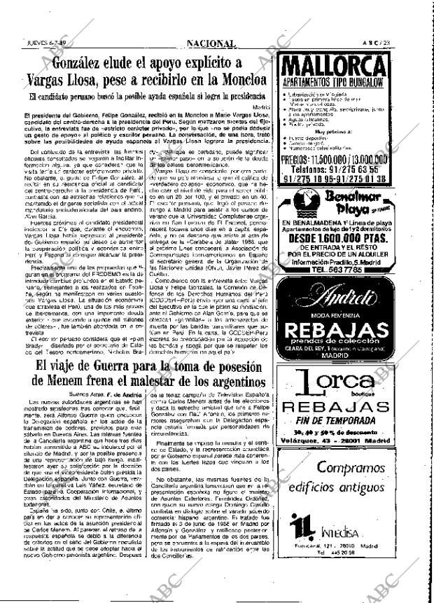ABC MADRID 06-07-1989 página 23