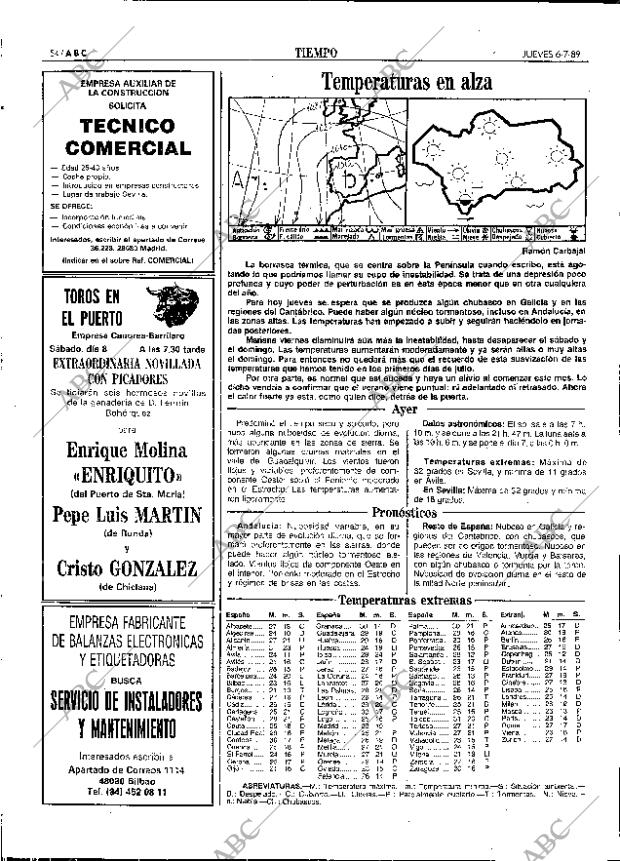 ABC SEVILLA 06-07-1989 página 54