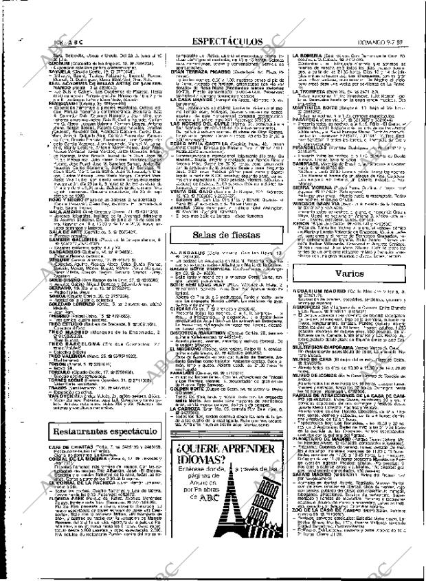 ABC MADRID 09-07-1989 página 108