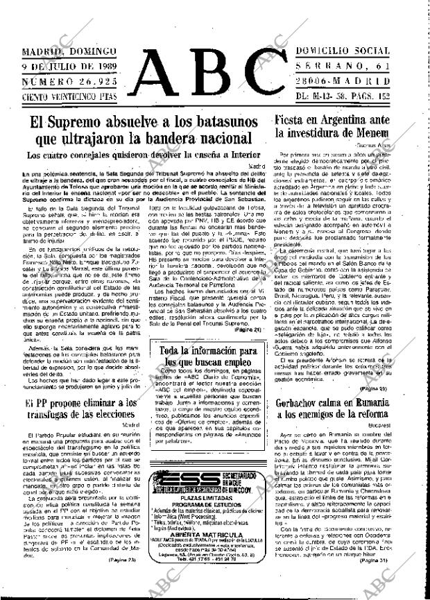 ABC MADRID 09-07-1989 página 15