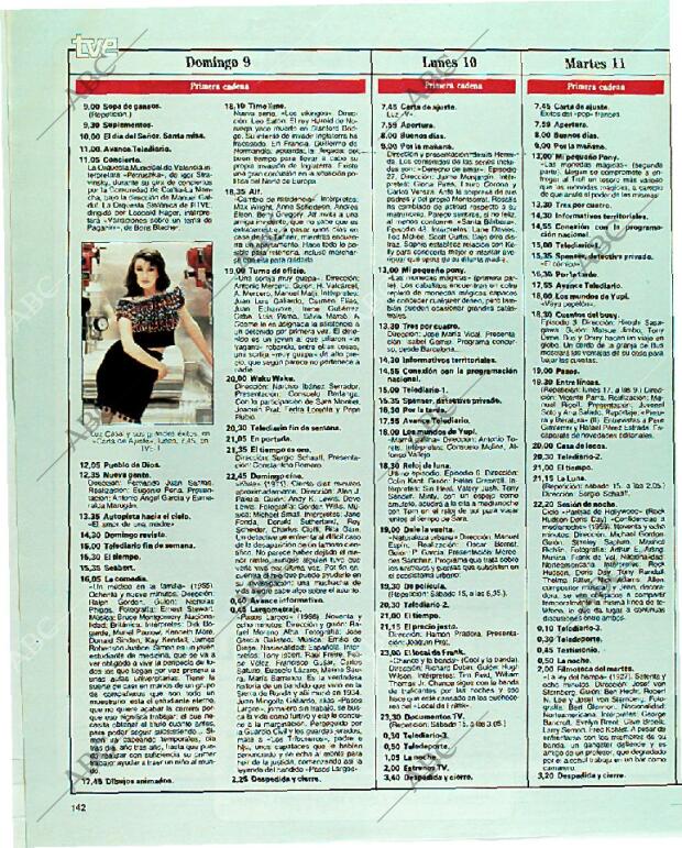 BLANCO Y NEGRO MADRID 09-07-1989 página 142