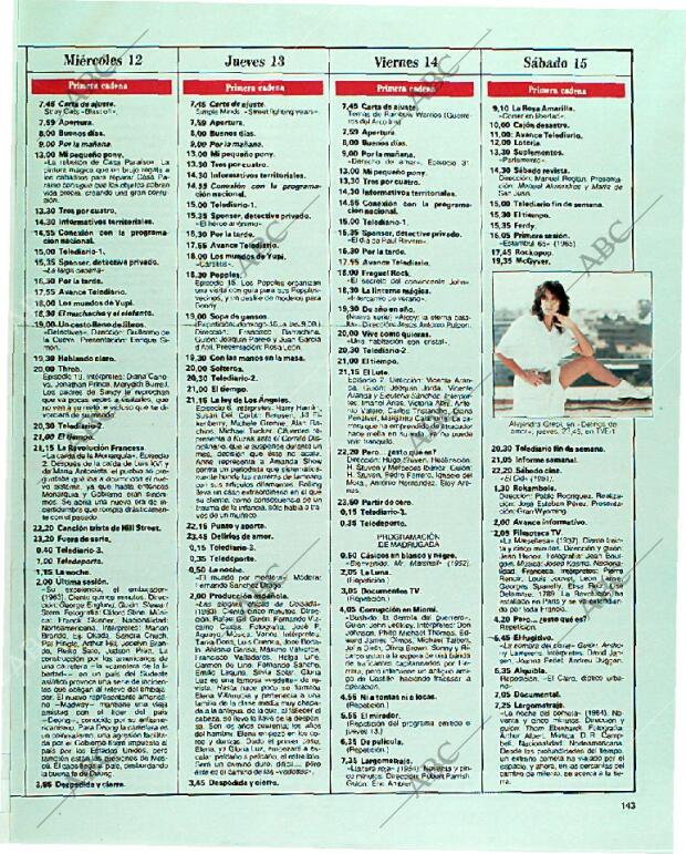 BLANCO Y NEGRO MADRID 09-07-1989 página 143