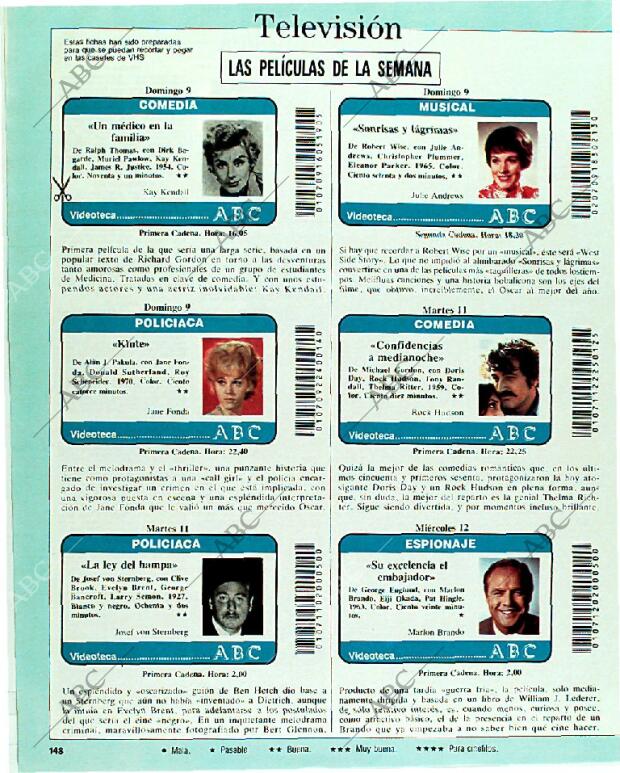 BLANCO Y NEGRO MADRID 09-07-1989 página 148