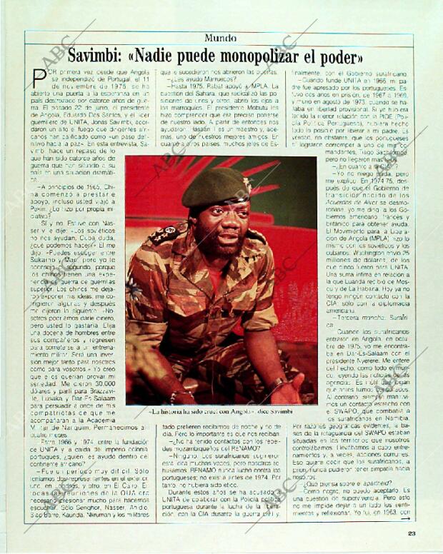 BLANCO Y NEGRO MADRID 09-07-1989 página 23