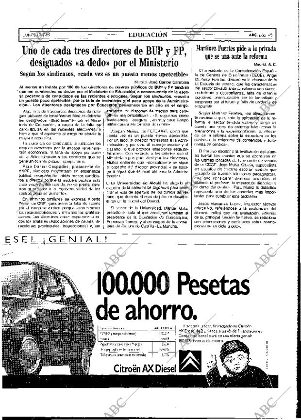 ABC MADRID 10-07-1989 página 45