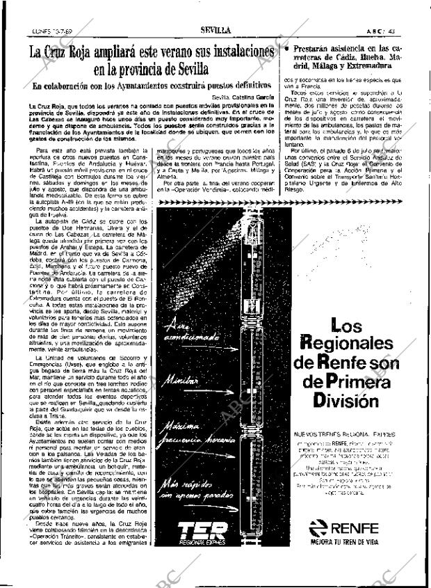 ABC SEVILLA 10-07-1989 página 43