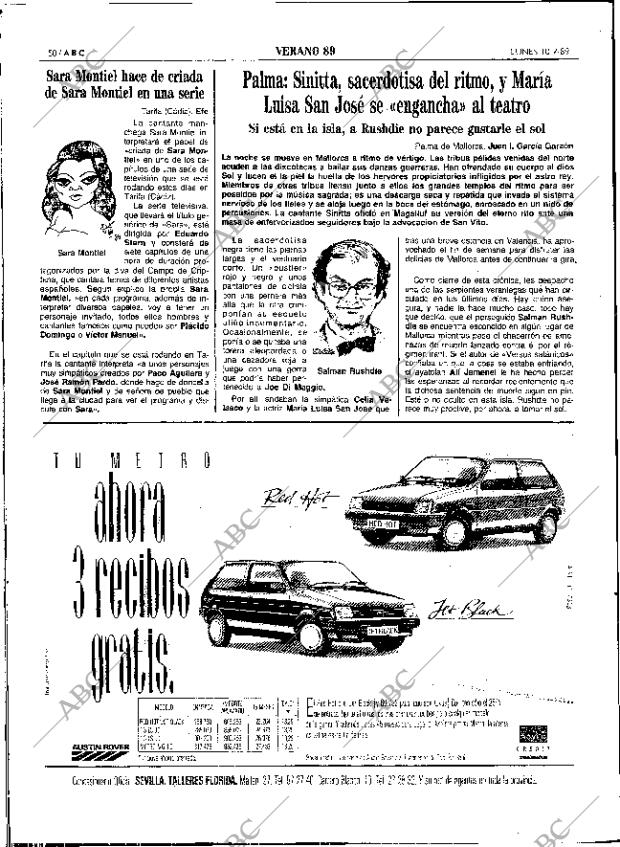 ABC SEVILLA 10-07-1989 página 50