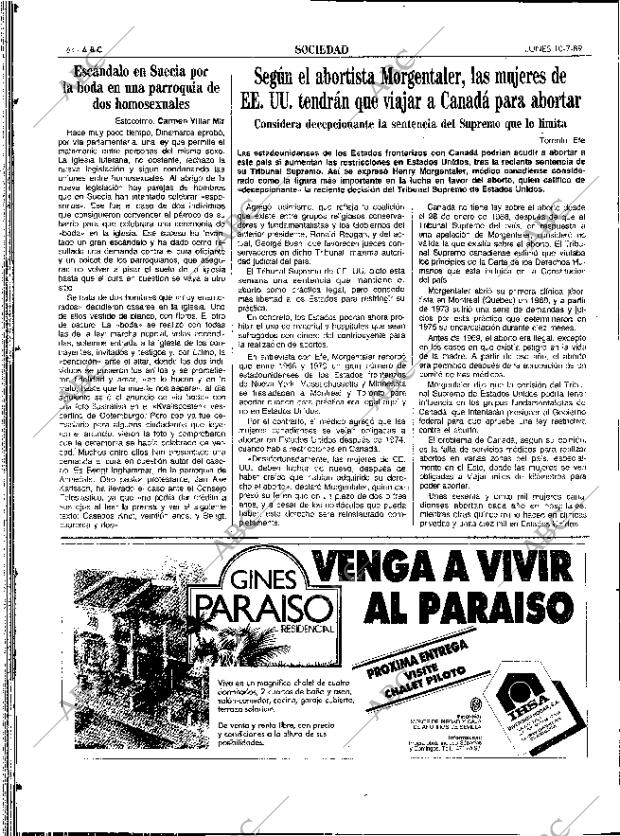 ABC SEVILLA 10-07-1989 página 64