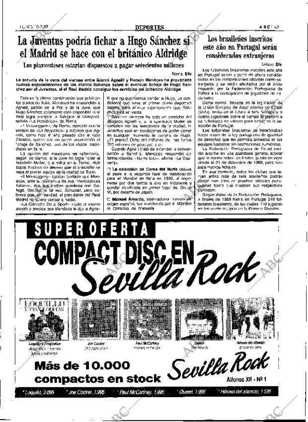 ABC SEVILLA 10-07-1989 página 69