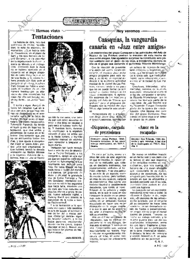 ABC MADRID 17-07-1989 página 109