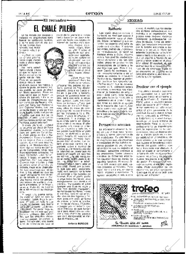 ABC MADRID 17-07-1989 página 14