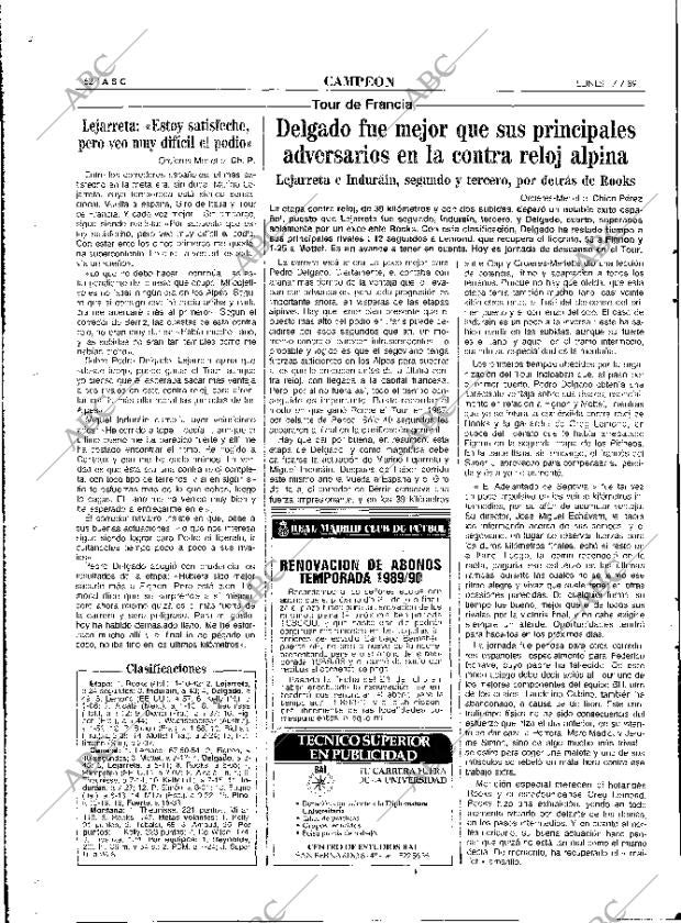 ABC MADRID 17-07-1989 página 62